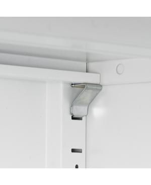 Adjustable Metal Storage Cabinet with Sturdy Shelves and Wall Mountable Design