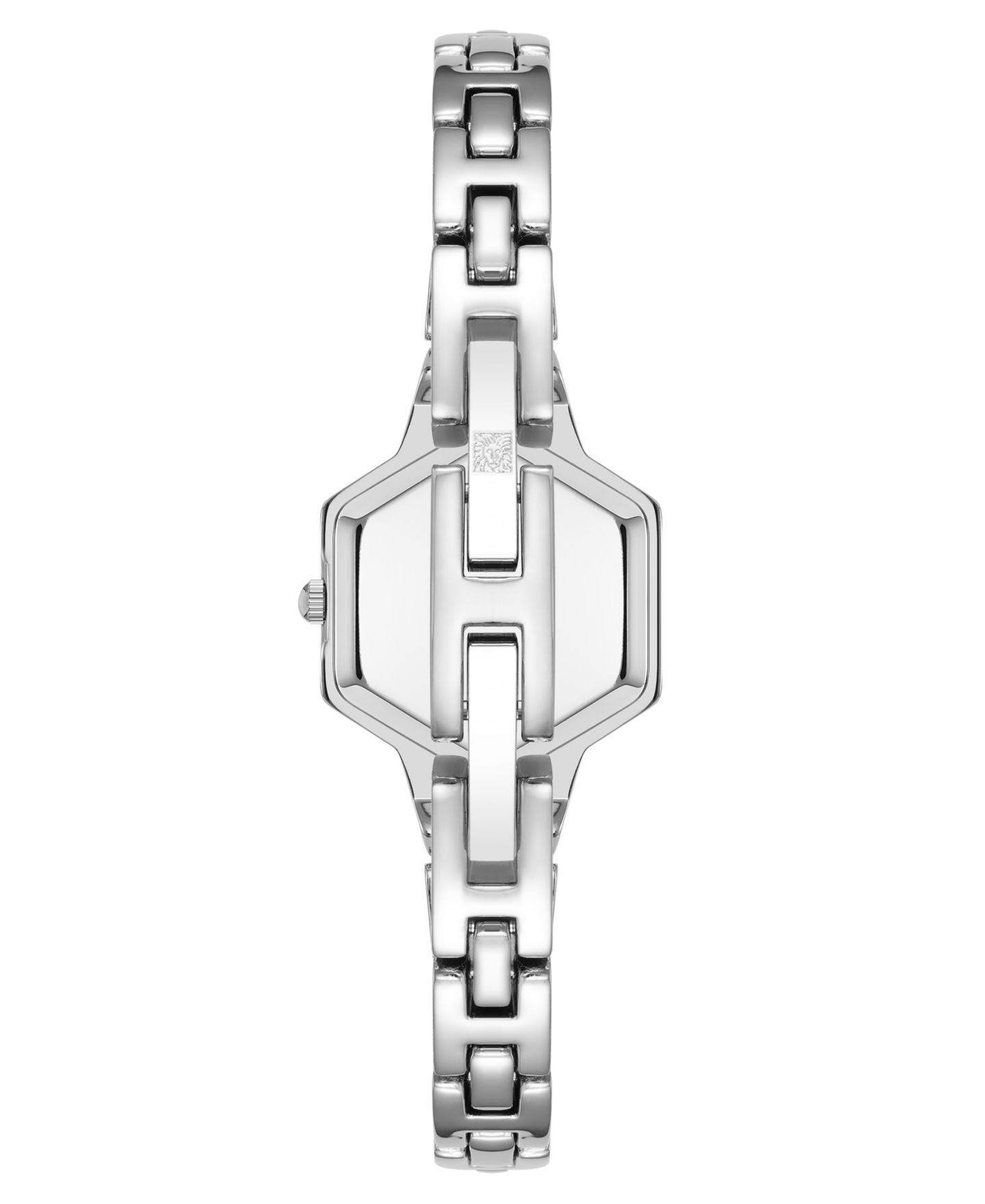 Женские часы Anne Klein Quartz Petite Hexagonal Silver-Tone Alloy Metal Bracelet Watch, 21mm, цвет: Серебряный — фото 3