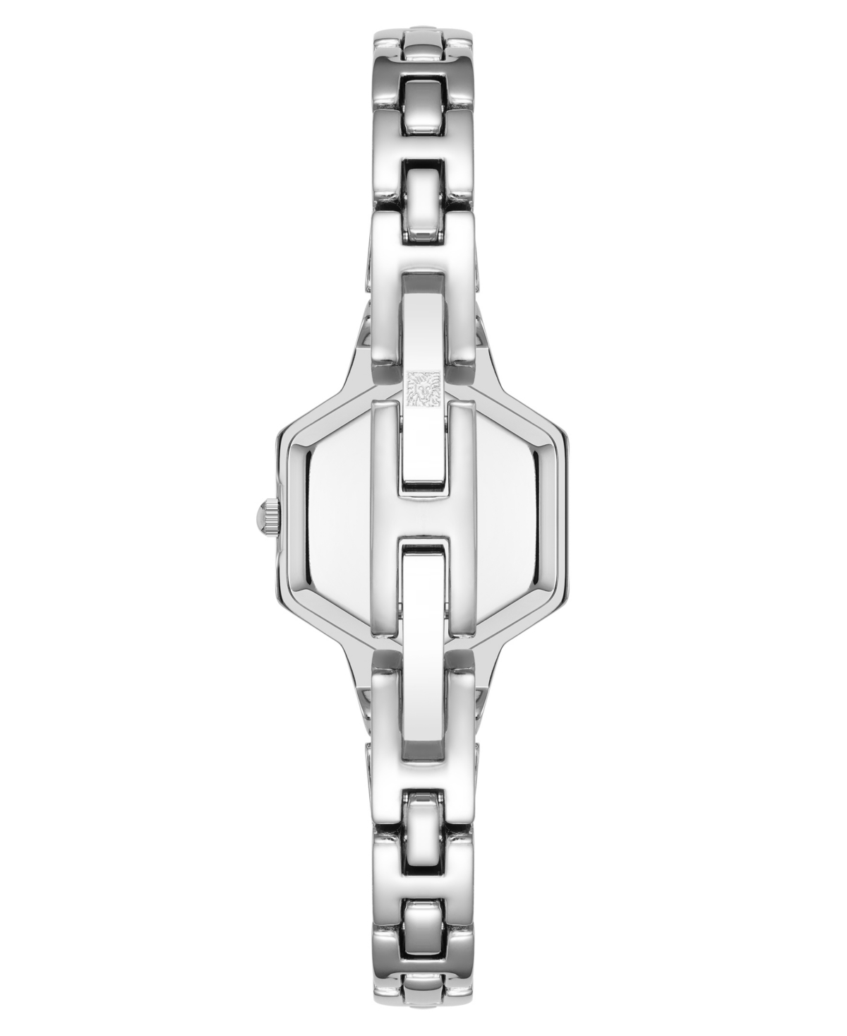 Anne Klein Women's Quartz Petite Hexagonal Silver-Tone Alloy Metal Bracelet Watch, 21mm - Silver-Tone