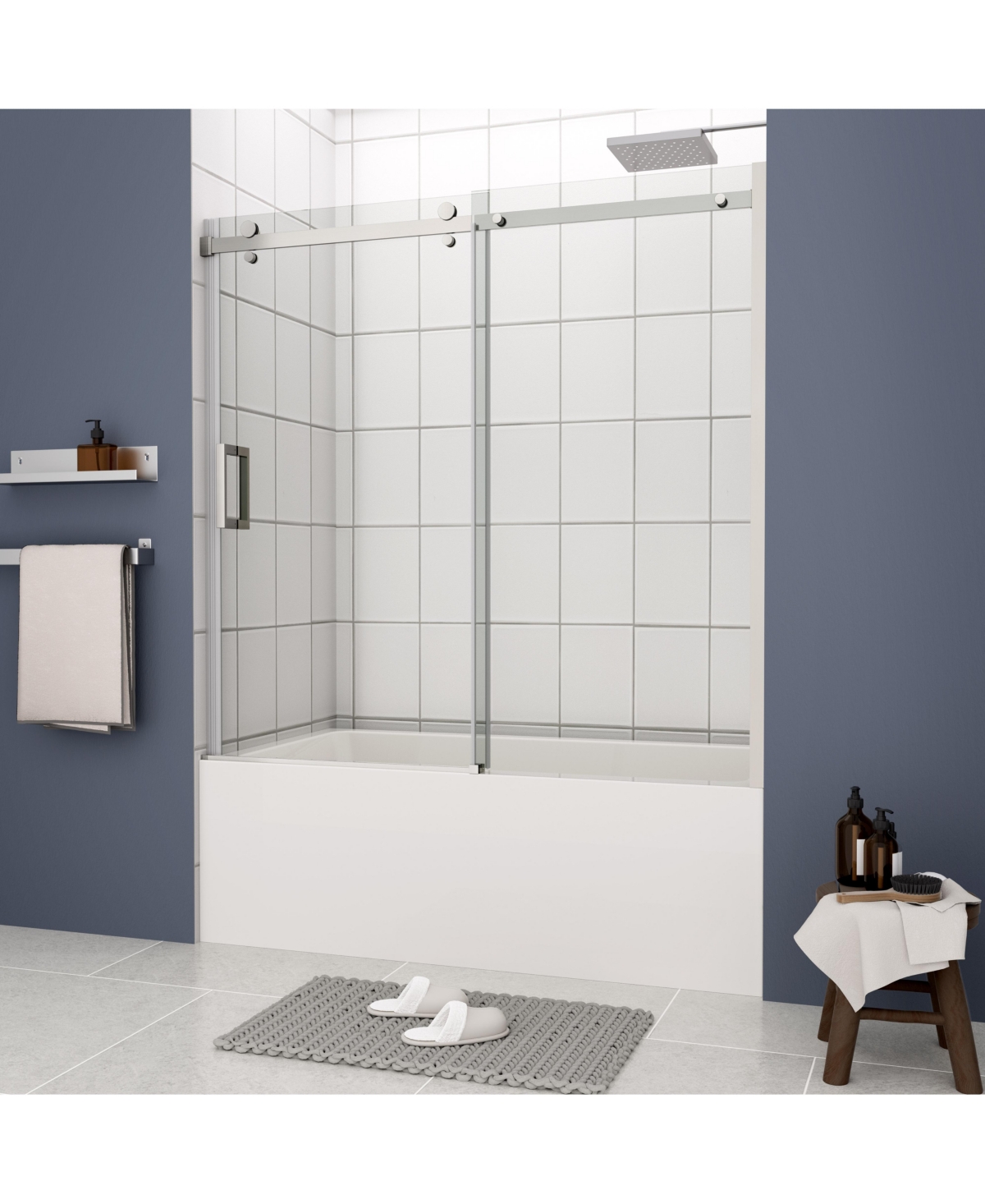 Streamdale Furniture Sliding Bathtub Shower Door, 5/16