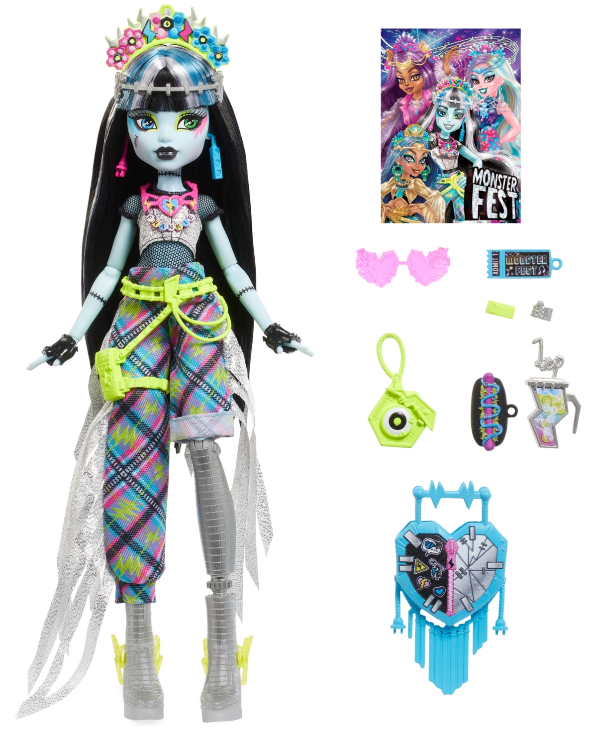Shop Monster High Monster Fest Frankie Stein Fashion Doll In Multi-color