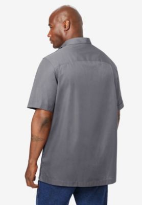 Big & Tall by KingSize Short-Sleeve Pilot Shirt