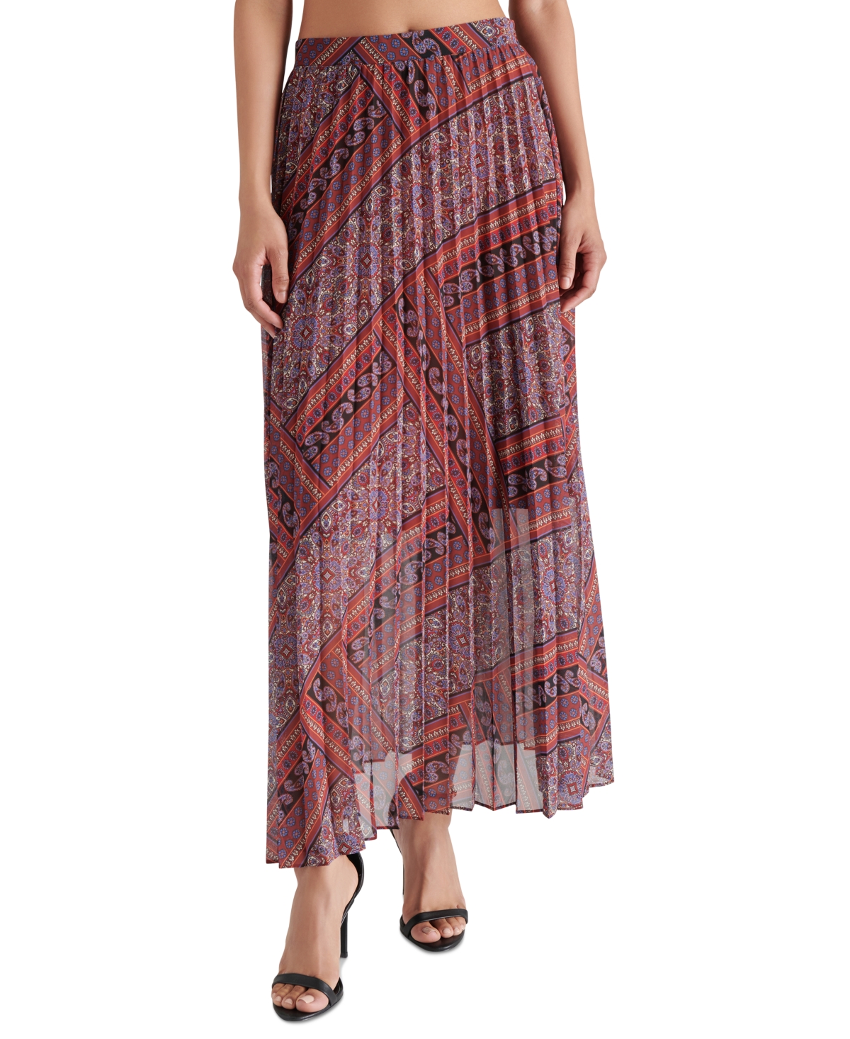 Steve Madden Women's Coppola Pleated Maxi Skirt