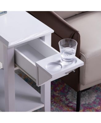 Streamdale Chairside Table White