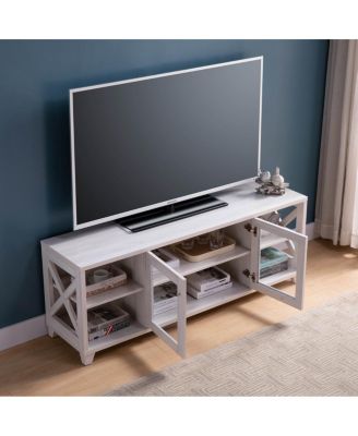 Streamdale TV Stand White Oak