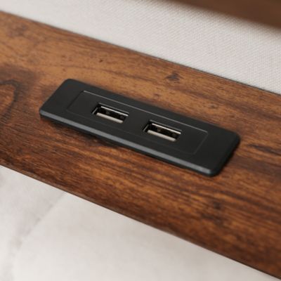 Streamdale Hydraulic Storage Full Size Platform Bed with LED & USB