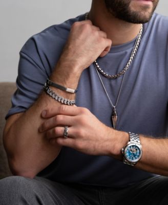 Marc Anthony Men's Polished Link 22" Chain Necklace in Sterling Silver-Plate, BVC1062-WSNA