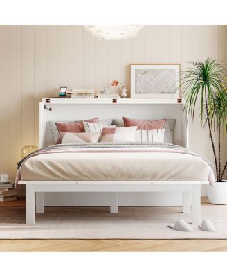 Murphy Bed with USB Port and Shelves