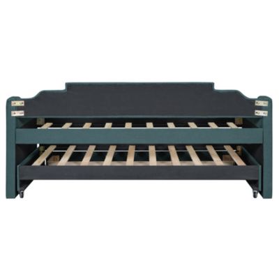 Twin Size Upholstered Daybed with Trundle and Three Drawers &acirc;€“ Daybed