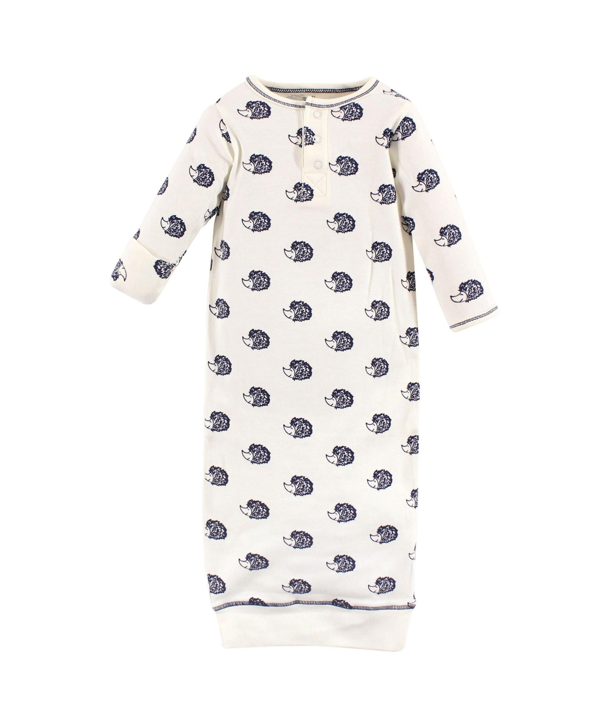 Touched by Nature Baby Girls and Boys Hedgehog Henley Gowns, Pack of 3