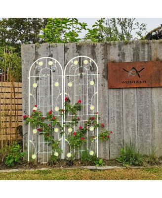 Metal Garden Trellis for Climbing Plants Outdoor Support