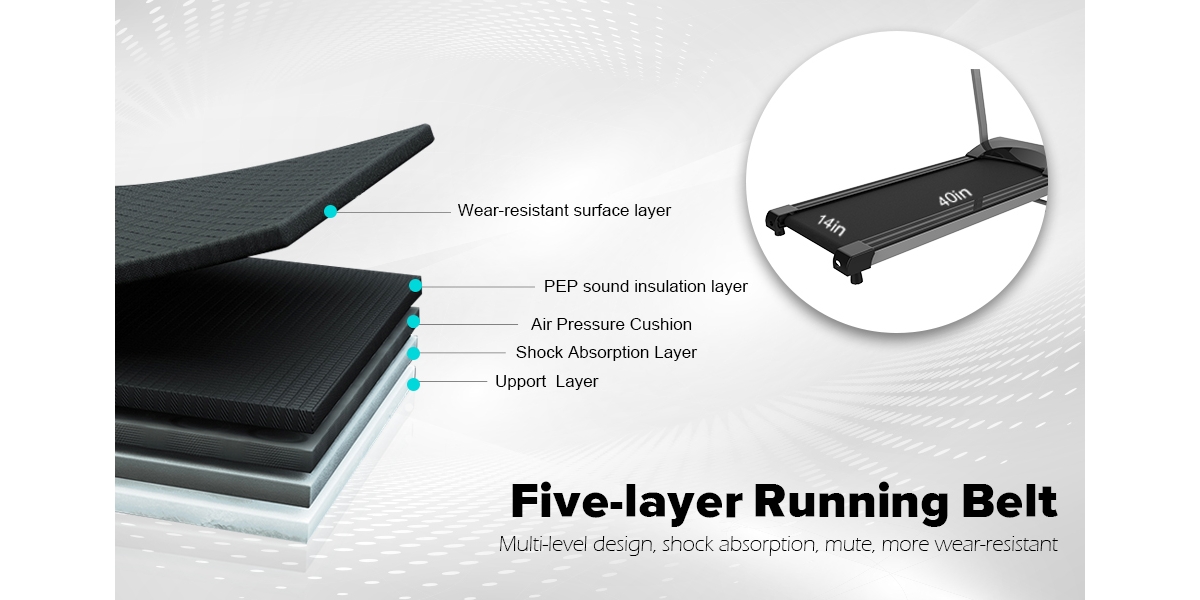 Streamdale Furniture Folding Treadmill For Small Apartment, Electric Motorized Running Machine For Gym Home, Fitness