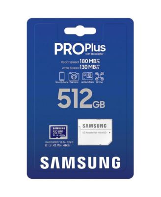 512GB Pro Plus and Adapter MicroSDXC Memory Card