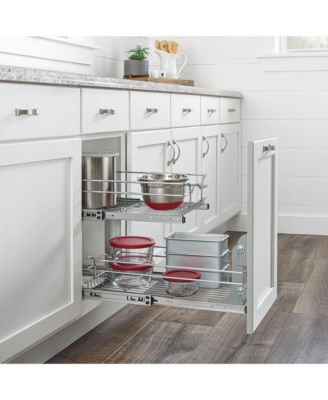 Kitchen Cabinet Pull Out Shelf Organizer, 15 x 22 In, 5WB2-1522CR-1