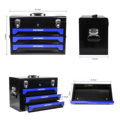 3 Drawers Toolbox With Tool Set