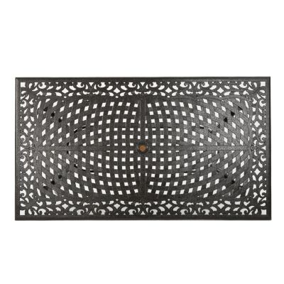 Streamdale Elegant Cast Aluminum Lattice Dining Table