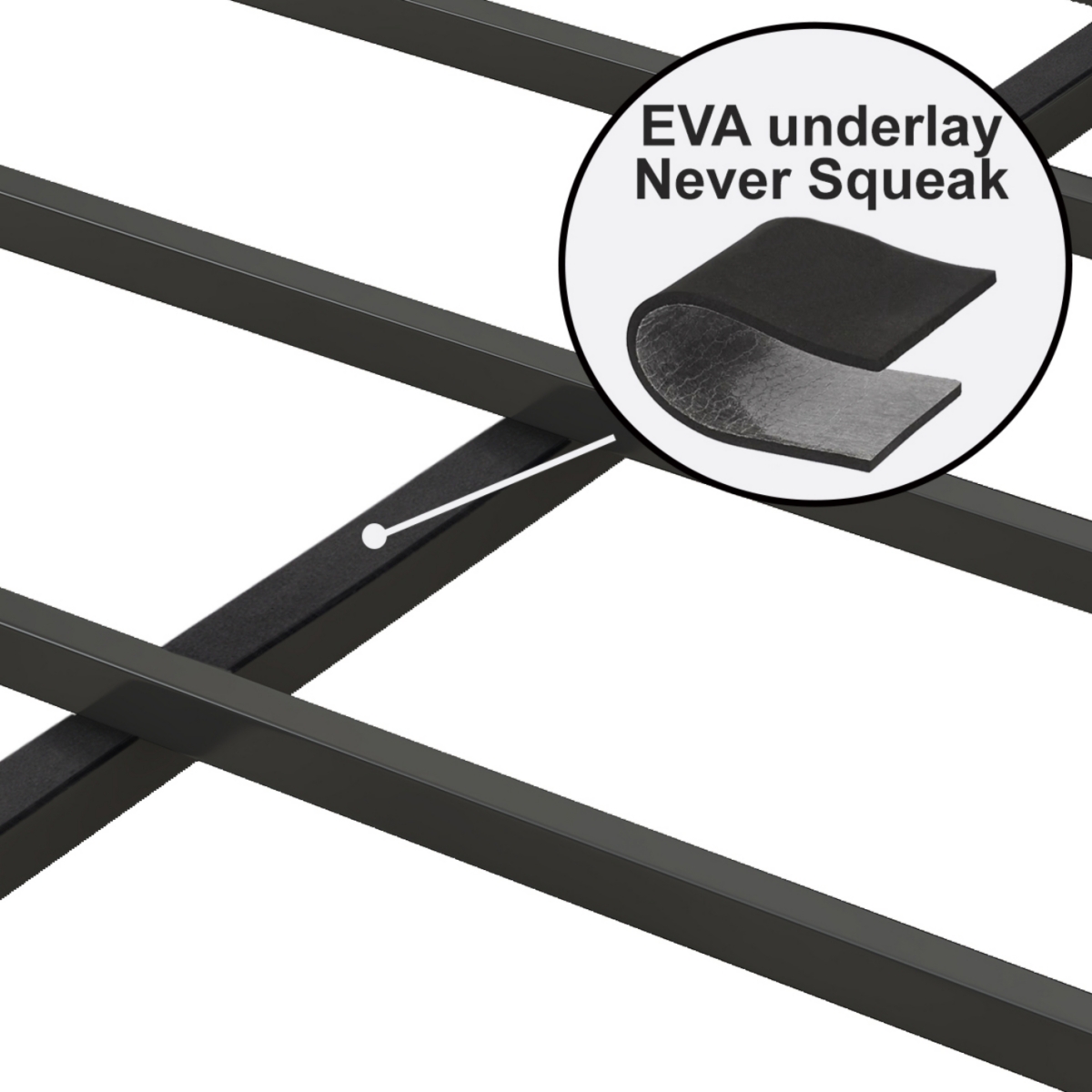 Simplie Fun Queen Size Bed Frame with Charging Station, Upholstered Headboard, Metal Platform, Grey