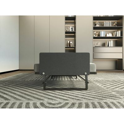 Folding Bed Frame with Foam Mattress and Castors