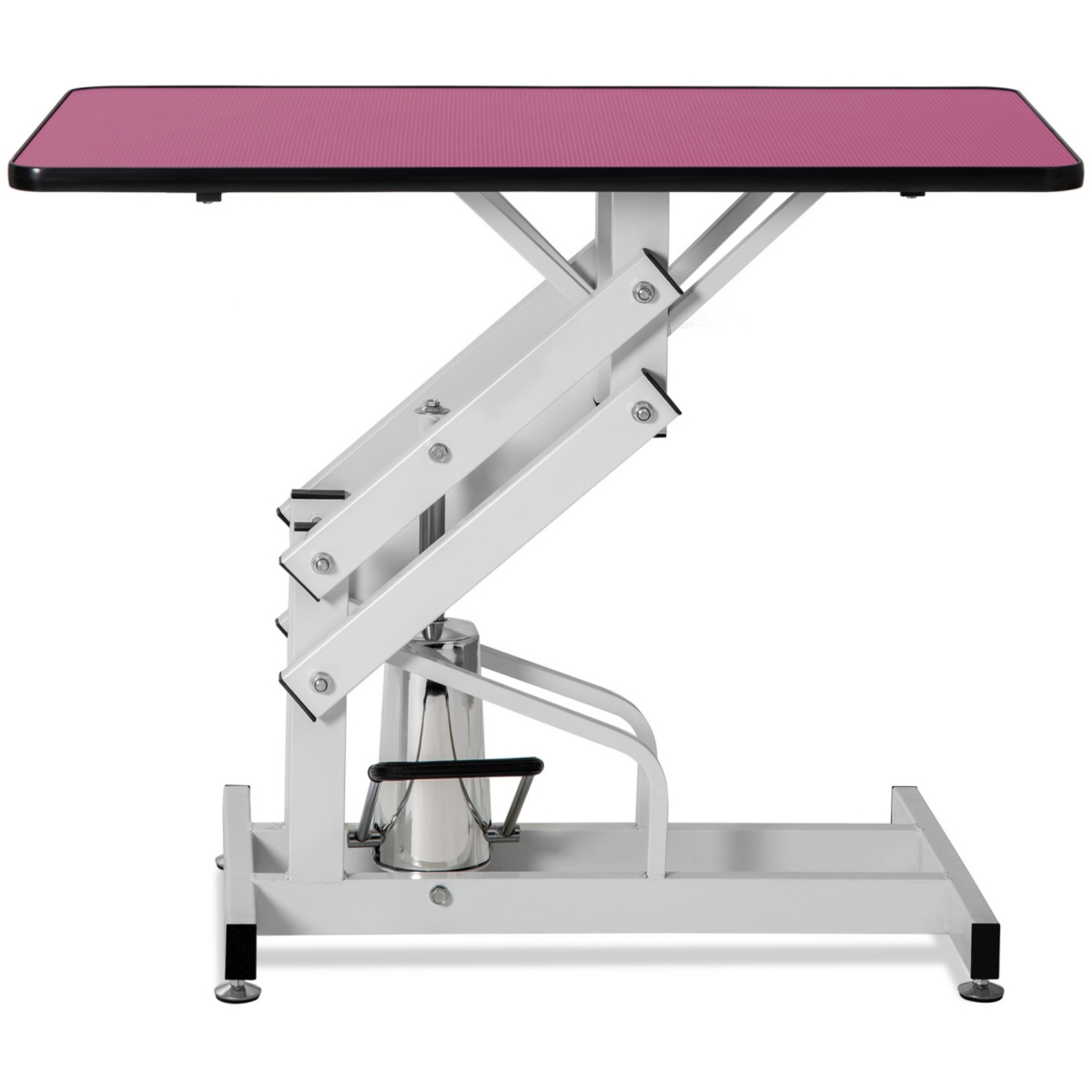Streamdale Furniture 42.5INCH Hydraulic Pet Grooming Table Pink Color - White+pink