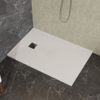 32"x48" White ABS & Acrylic Shower Base Combo