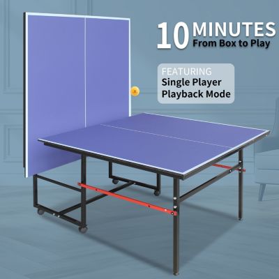 Streamdale 8FT Foldable Ping Pong Table Set with Net, Paddles, Balls
