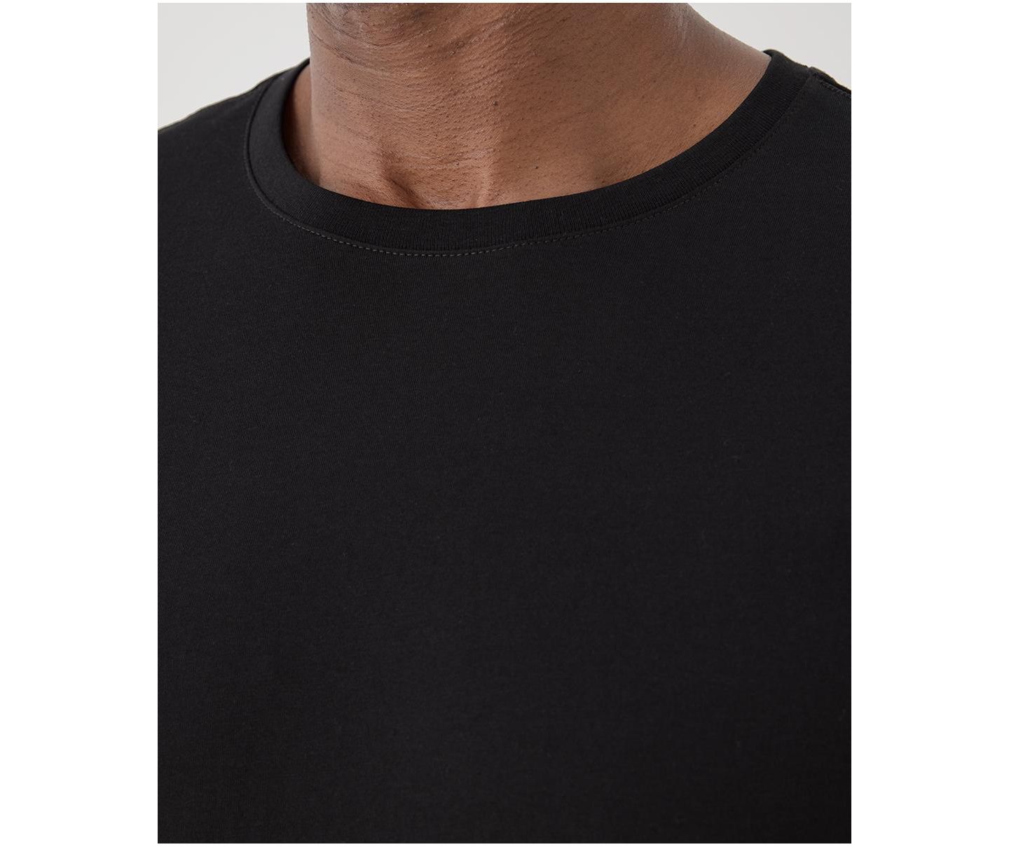 Мужская футболка Pact Organic Cotton Softspun Long Sleeve, цвет: Чёрный — фото 3