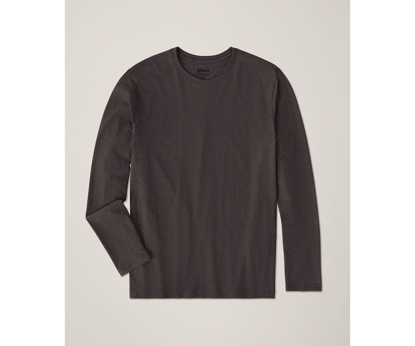 Мужская футболка Pact Organic Cotton Softspun Long Sleeve, цвет: Чёрный — фото 4