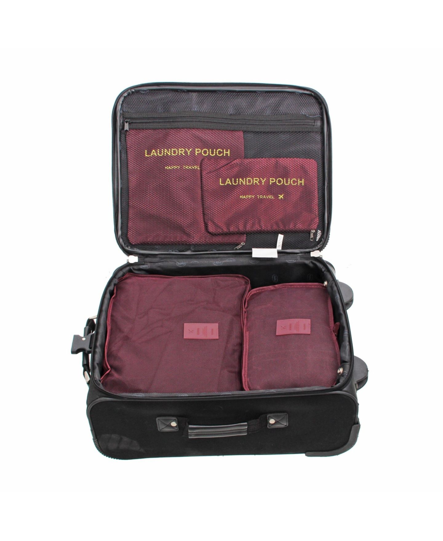 Чемоданы Nicci 6 Piece Set Luggage Organizer, цвет: Тёмно-синий — фото 4