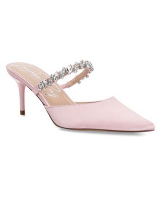 Womens Sena Diamante Stiletto Mules Sandals