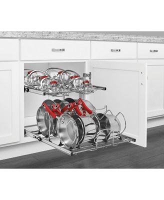 Pull Out Cabinet Pot and Pan Organzier, 21" Width, 5CW2-2122-CR