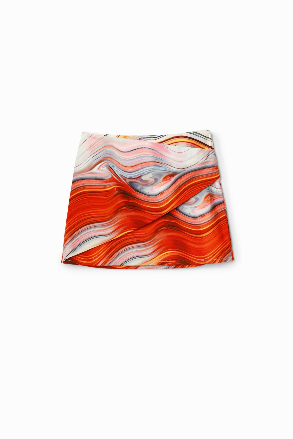 Desigual Women's Wave wrap mini skirt