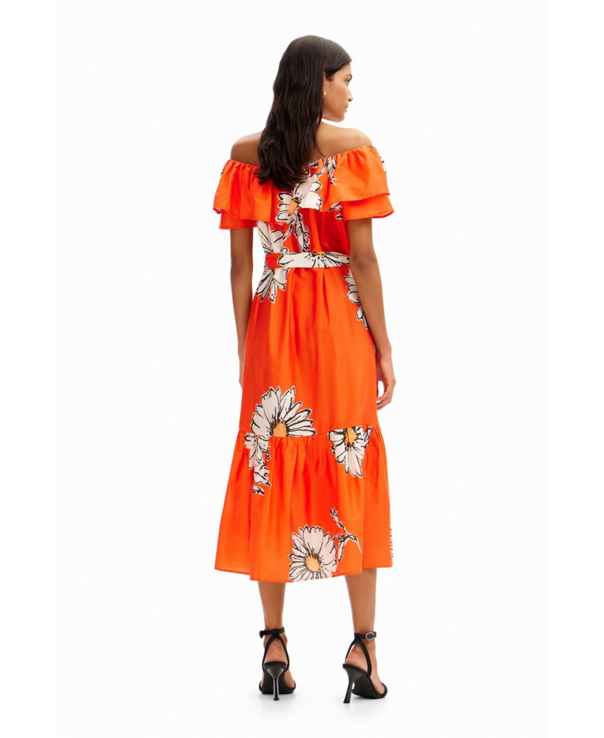 Desigual Women's Daisy ruffle midi dress