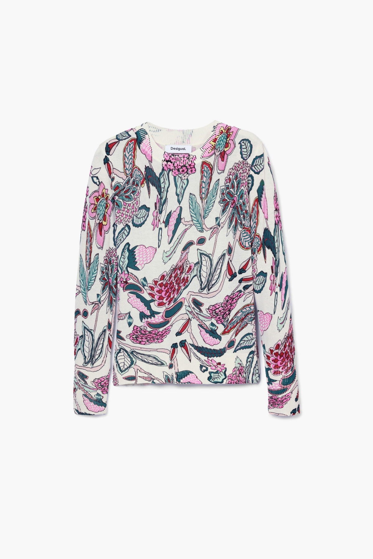 Desigual Women's Sweater with floral details