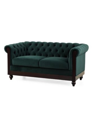 59" Velvet Loveseat Sturdy Pine Frame, Luxurious Comfort