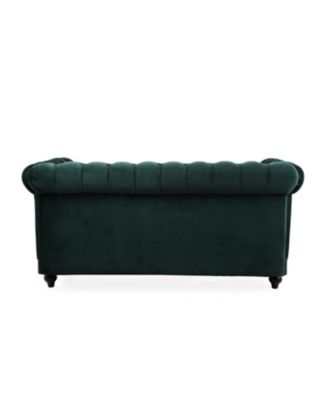 59" Velvet Loveseat Sturdy Pine Frame, Luxurious Comfort