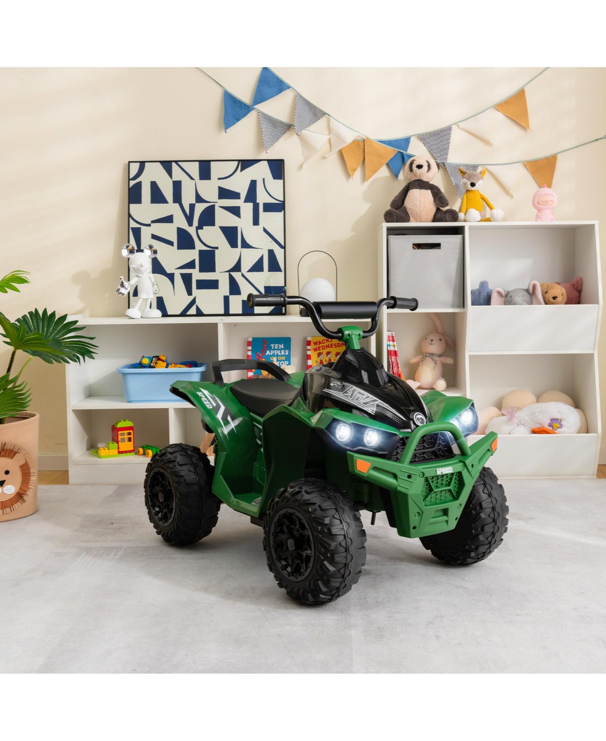 Skonyon 12V Kids Ride On Atv with High/Low Speed and Comfortable Seat