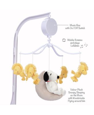 Snoopy Love Musical Baby Crib Mobile Soother Toy