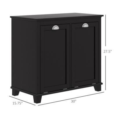 Tilt-Out Laundry Sorter Bathroom Cabinet,