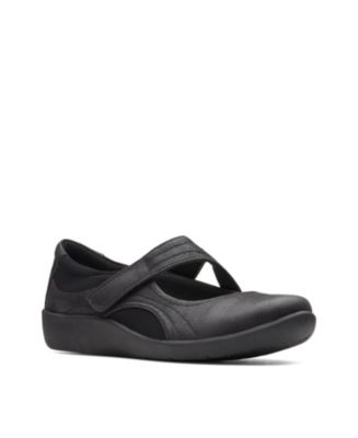 Clarks women's cloudsteppers sillian firn flat best sale