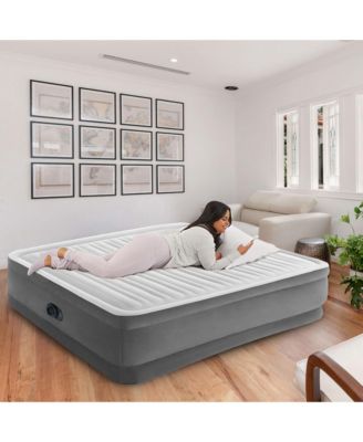 18" Inflatable Elevated Premium Comfort Airbed with Built-In Pump, King