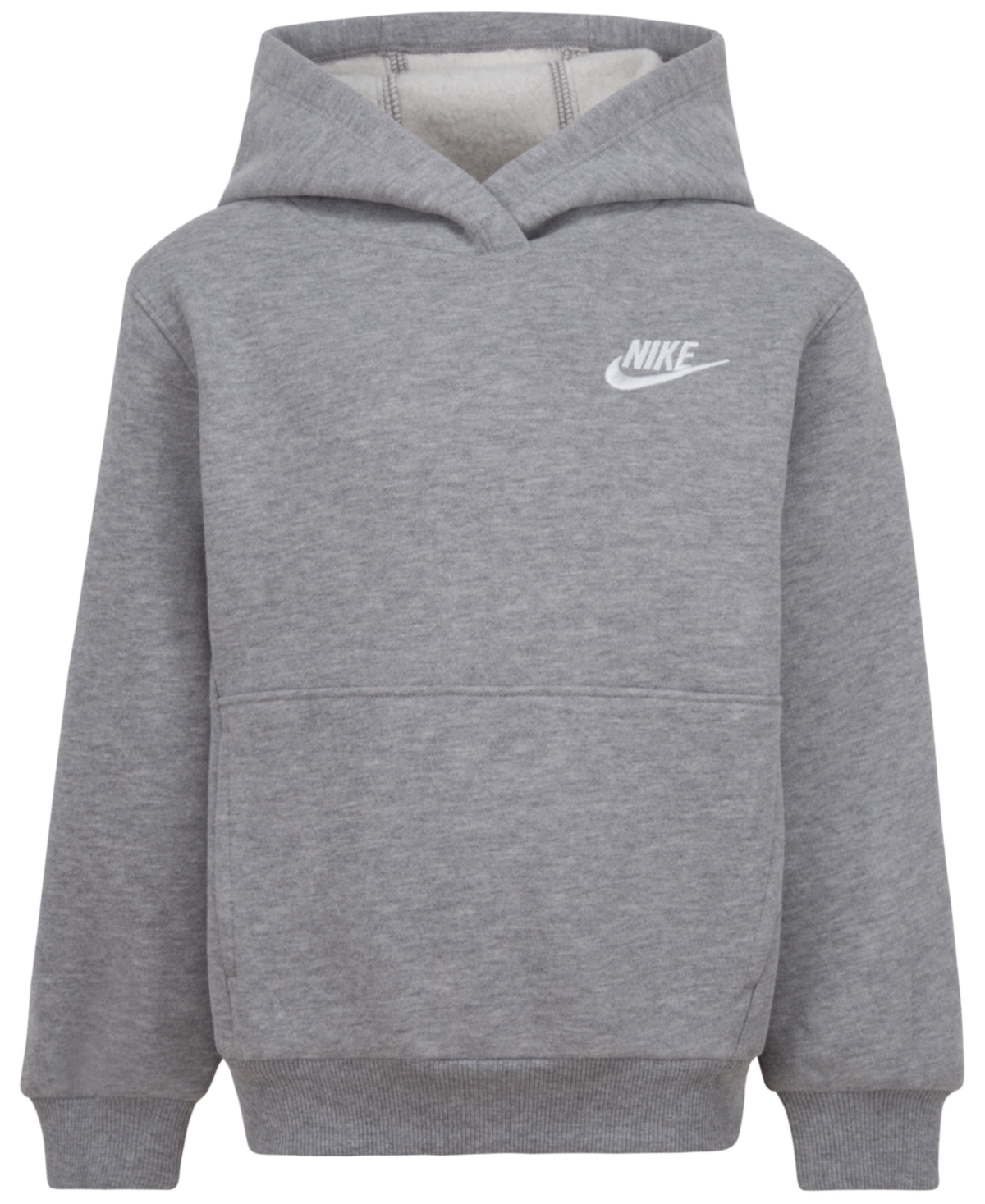 Nike Toddler & Little Boys Fleece Pullover Hoodie - Dark Gray Heather