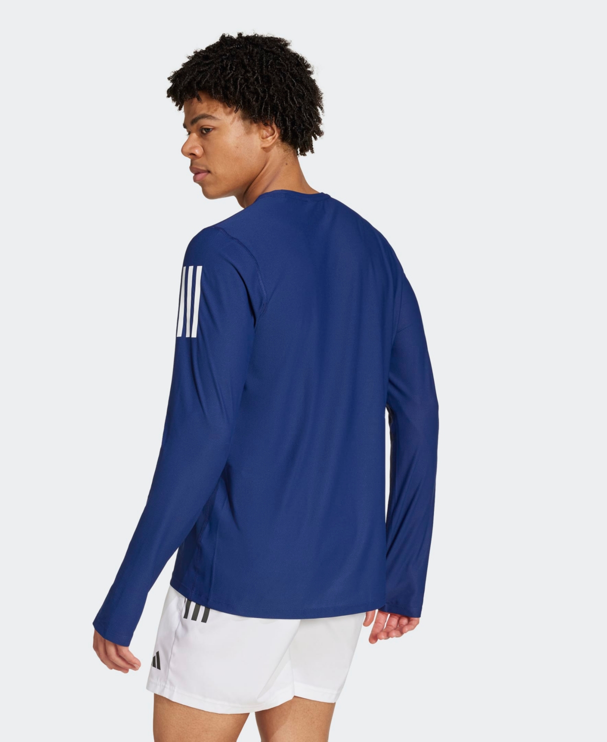 Adidas Originals Mens Adidas Own The Run Aeroready Running L/s T-shirt In Dark Blue