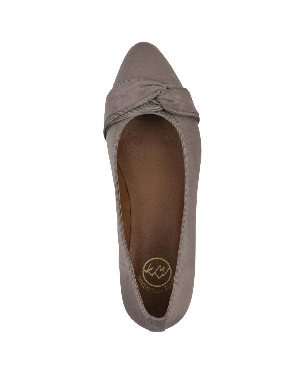 Shop White Mountain Women's Bordeaux Low Block Heel Pumps In Gold Glitter Fabric