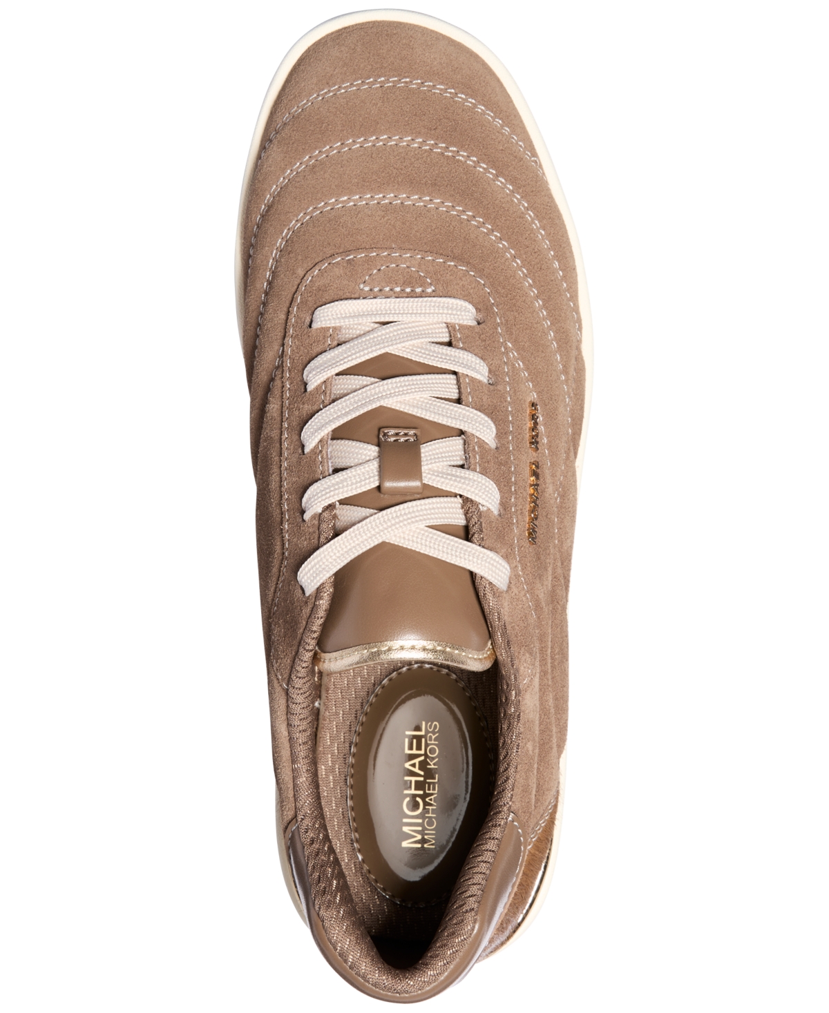 Michael Kors Michael  Women's Pia Lace Up Sneakers In Driftwood