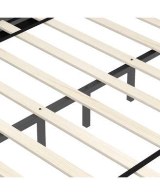 Twin/Full/Queen Size Modern Fabric Upholstered Platform Bed with Button Tufted Headboard