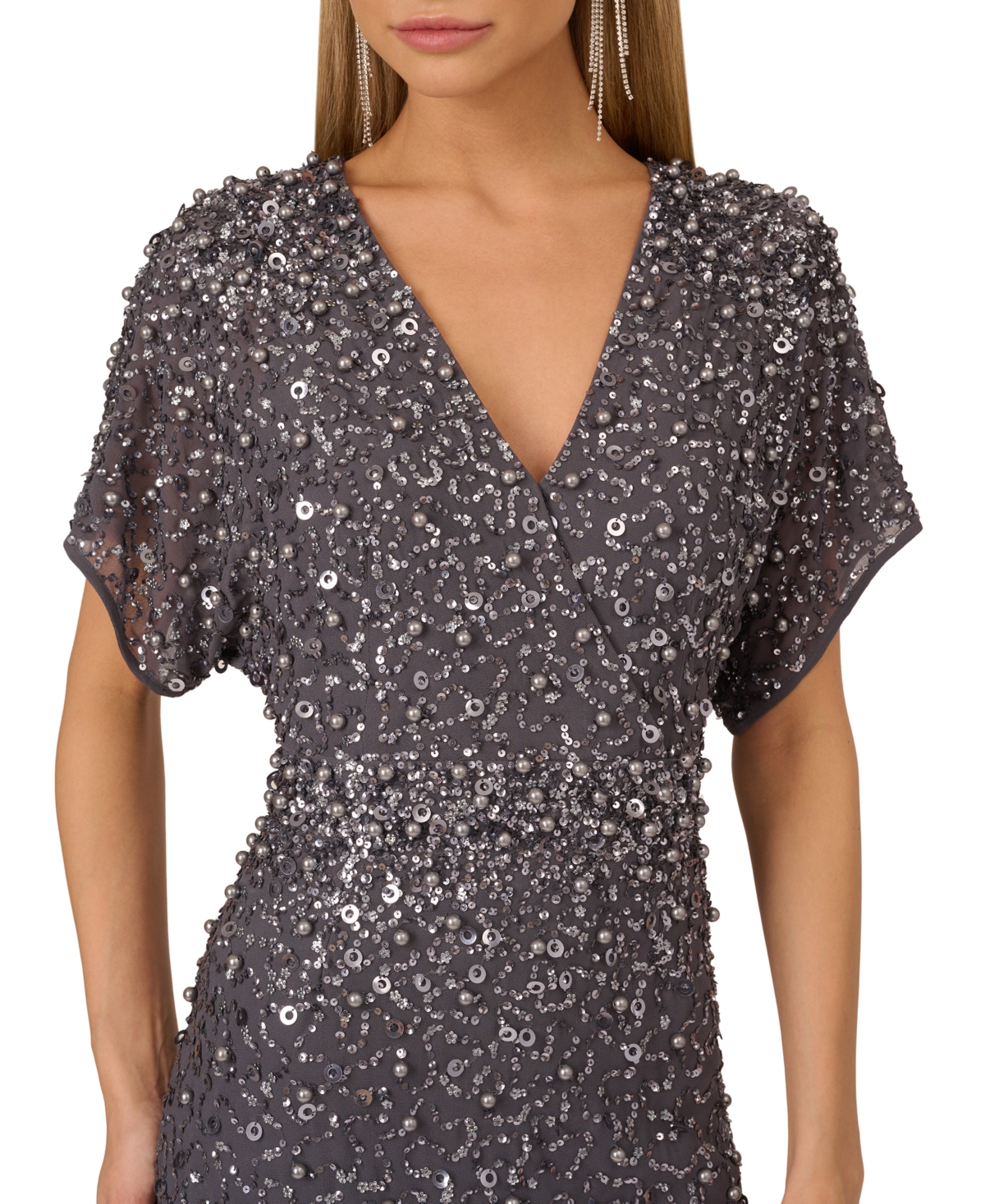 Adrianna by Adrianna Papell Women's Beaded Sheath Dress