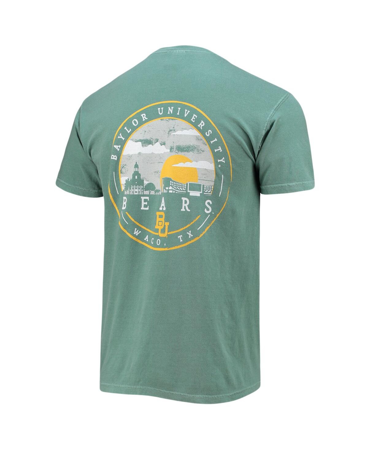 Image One Men's Green Baylor Bears Circle Campus Scene T-shirt In Green