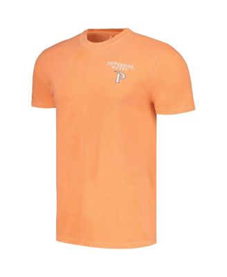 Men's Orange Pepperdine Waves Landscape Shield T-Shirt