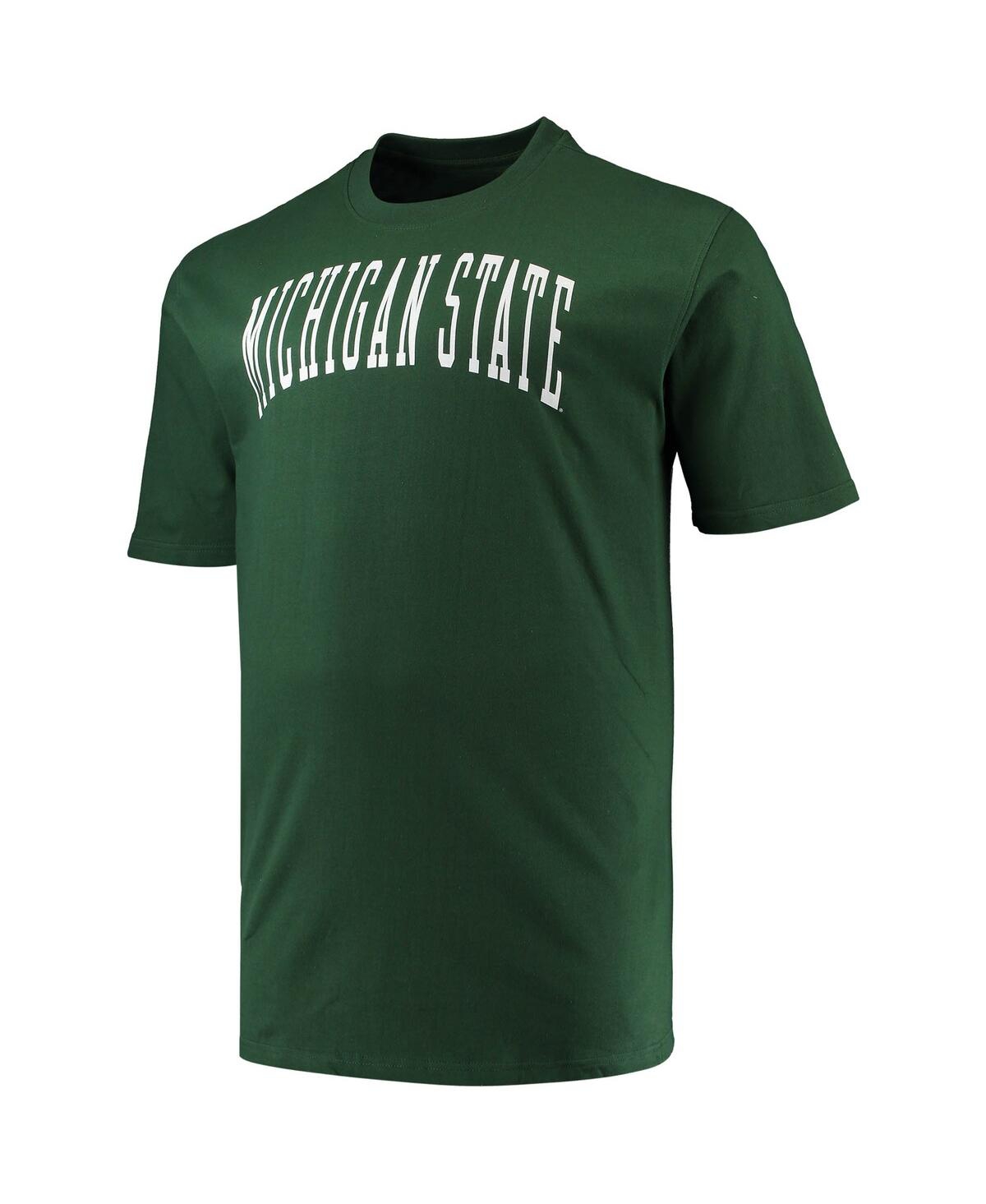 Champion Men'sMichigan State Spartans Big Tall Arch Team Logo T-Shirt - Green