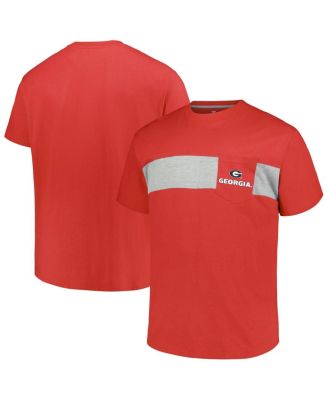 Men's Red Georgia Bulldogs Big Tall Color Stripe T-Shirt